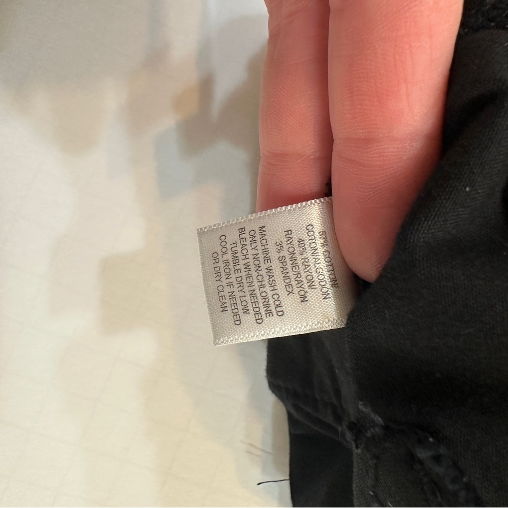 Women's LOFT brushed Black Jeans Size 8 - Picture 6 of 8
